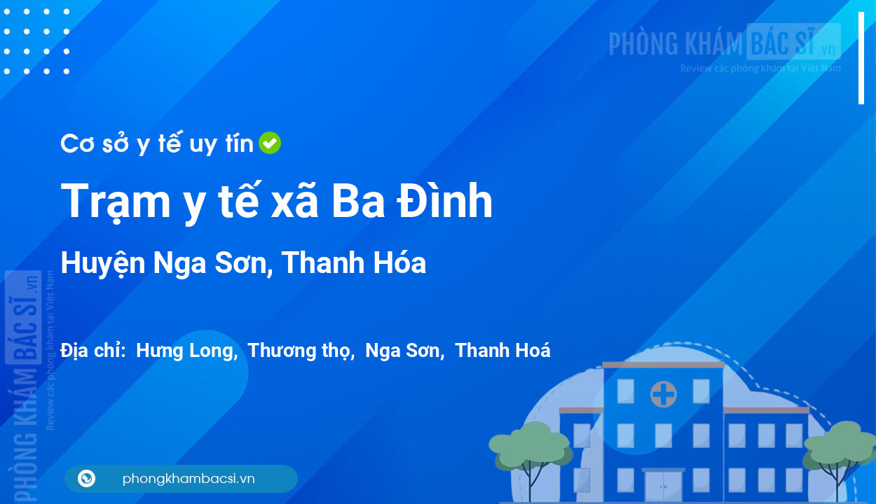 Trạm y tế xã Ba Đình, huyện Nga Sơn số điện thoại và đánh giá