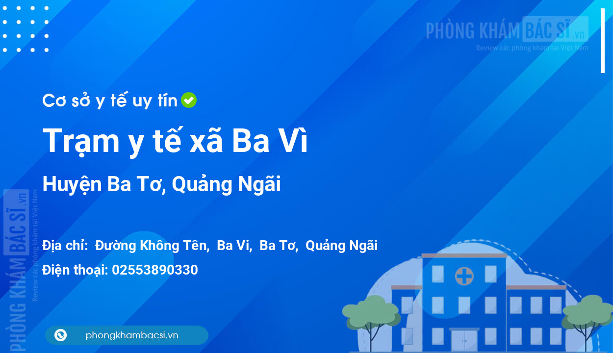 Trạm y tế xã Ba Vì, huyện Ba Tơ số điện thoại và đánh giá