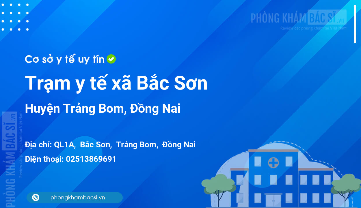 Trạm y tế xã Bắc Sơn, huyện Trảng Bom số điện thoại và đánh giá