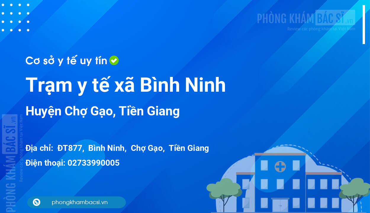 Trạm y tế xã Bình Ninh, huyện Chợ Gạo số điện thoại và đánh giá