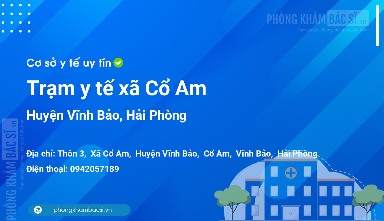 Trạm y tế xã Cổ Am, huyện Vĩnh Bảo số điện thoại và đánh giá
