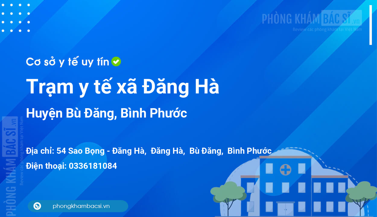 Trạm y tế xã Đăng Hà, huyện Bù Đăng số điện thoại và đánh giá