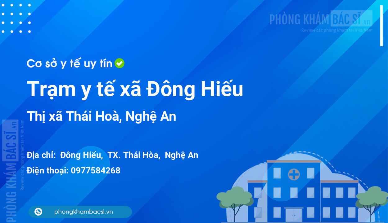 Trạm y tế xã Đông Hiếu, thị xã Thái Hoà số điện thoại và đánh giá