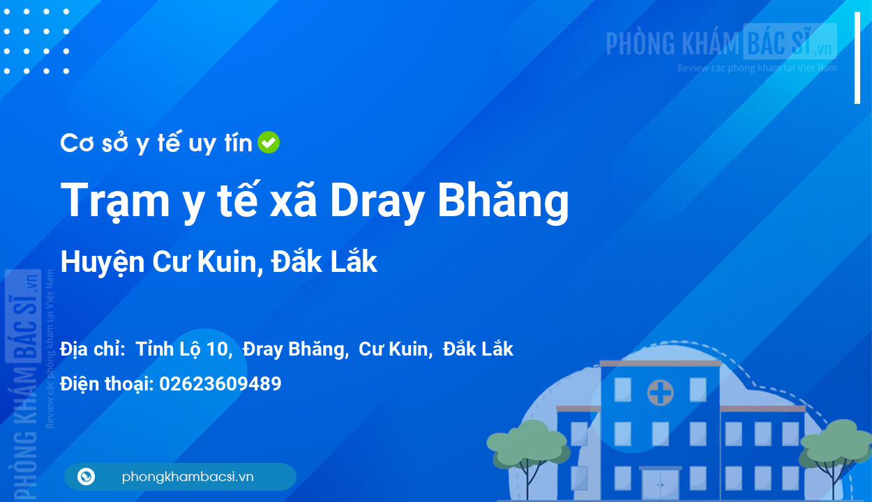Trạm y tế xã Dray Bhăng, huyện Cư Kuin số điện thoại và đánh giá