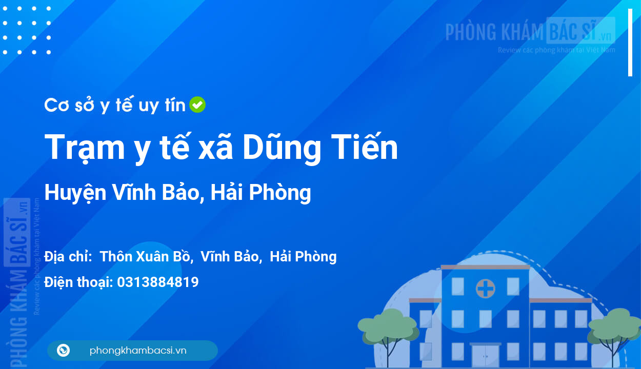 Trạm y tế xã Dũng Tiến, huyện Vĩnh Bảo số điện thoại và đánh giá