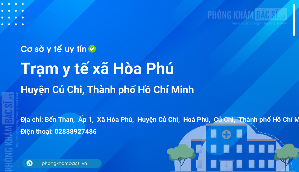 Trạm y tế xã Hòa Phú, huyện Củ Chi số điện thoại và đánh giá