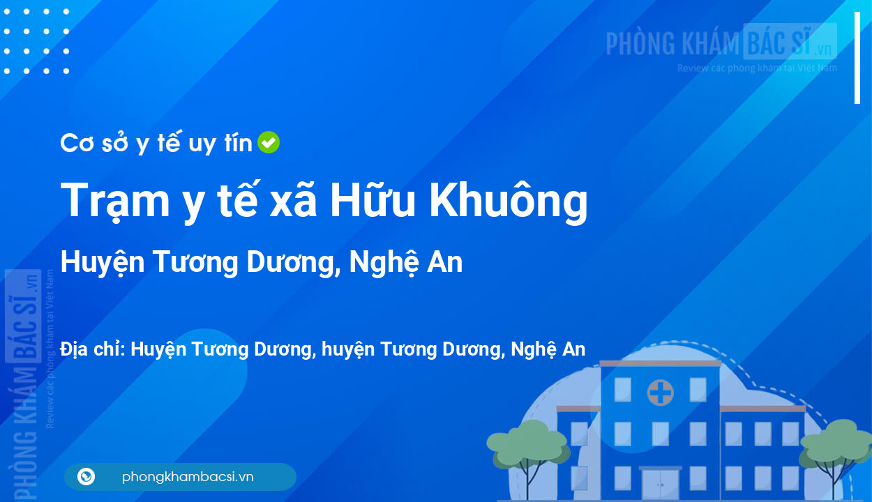 Trạm y tế xã Hữu Khuông, huyện Tương Dương số điện thoại và đánh giá