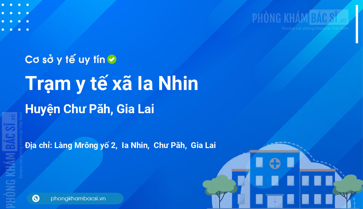 Trạm y tế xã Ia Nhin, huyện Chư Păh số điện thoại và đánh giá
