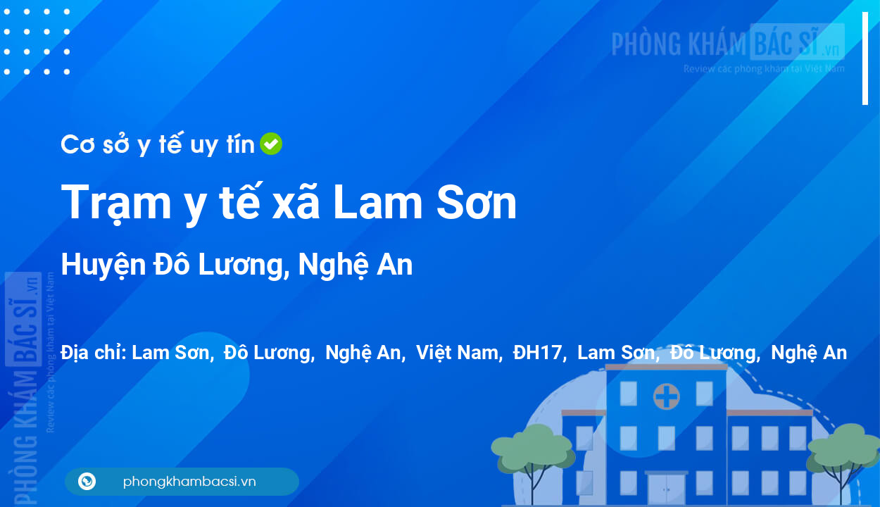 Trạm y tế xã Lam Sơn, huyện Đô Lương số điện thoại và đánh giá