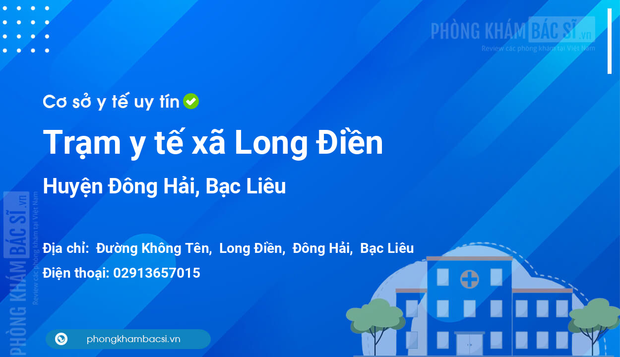 Trạm y tế xã Long Điền, huyện Đông Hải số điện thoại và đánh giá