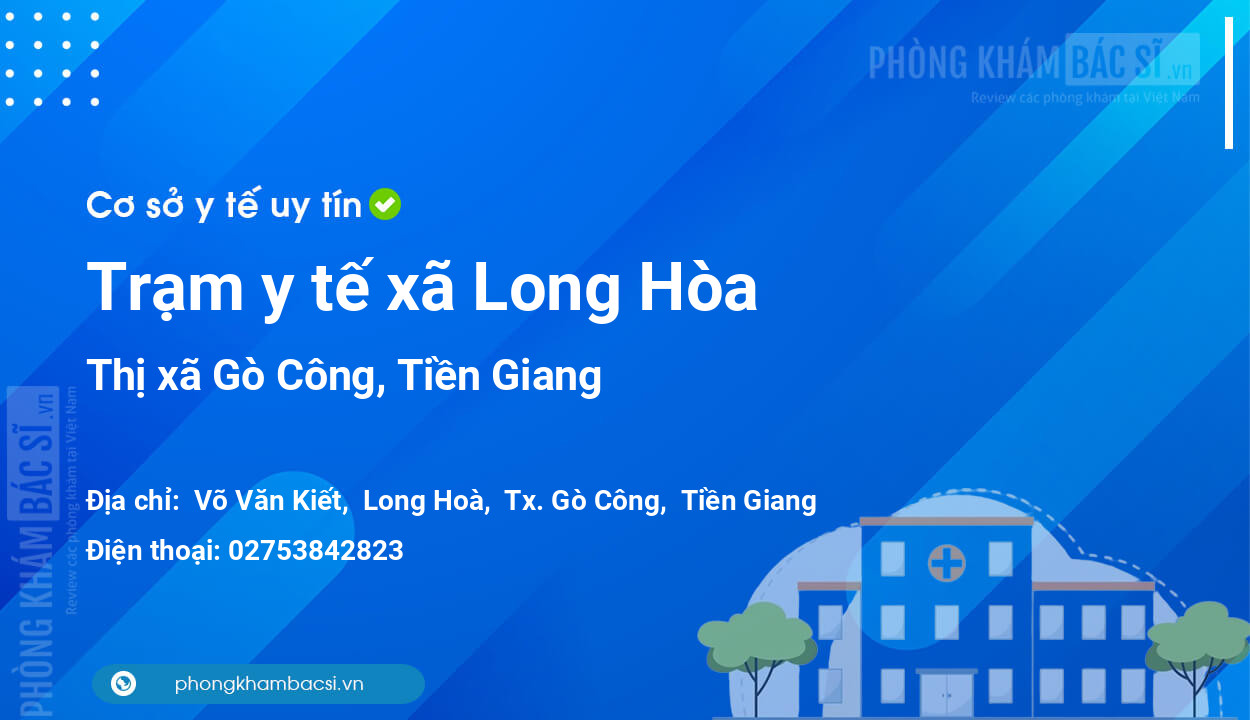 Trạm y tế xã Long Hòa, thị xã Gò Công số điện thoại và đánh giá