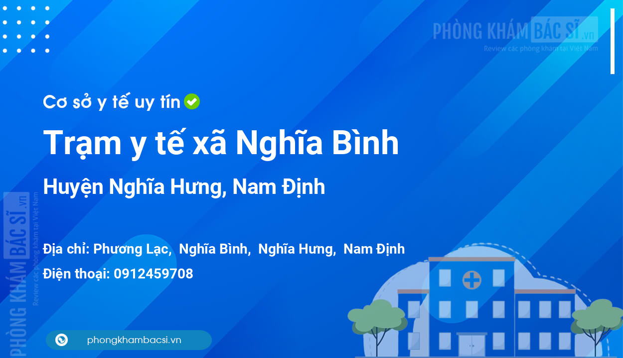 Trạm y tế xã Nghĩa Bình, huyện Nghĩa Hưng số điện thoại và đánh giá