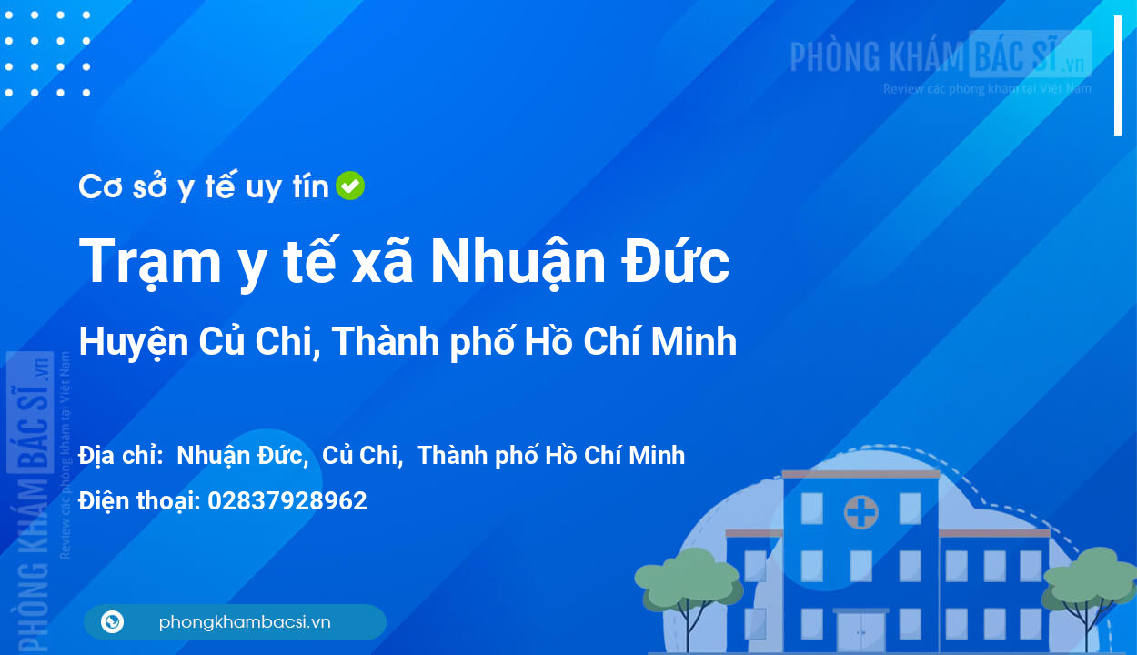 Trạm y tế xã Nhuận Đức, huyện Củ Chi số điện thoại và đánh giá
