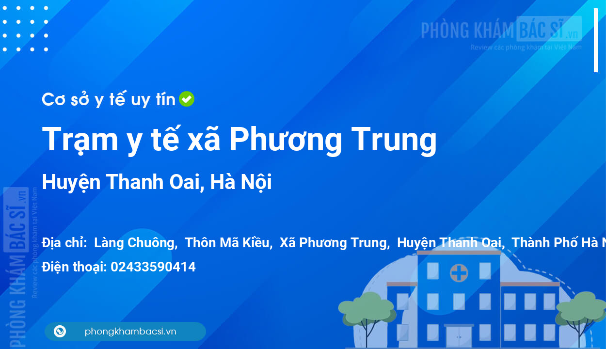 Trạm y tế xã Phương Trung, huyện Thanh Oai số điện thoại và đánh giá