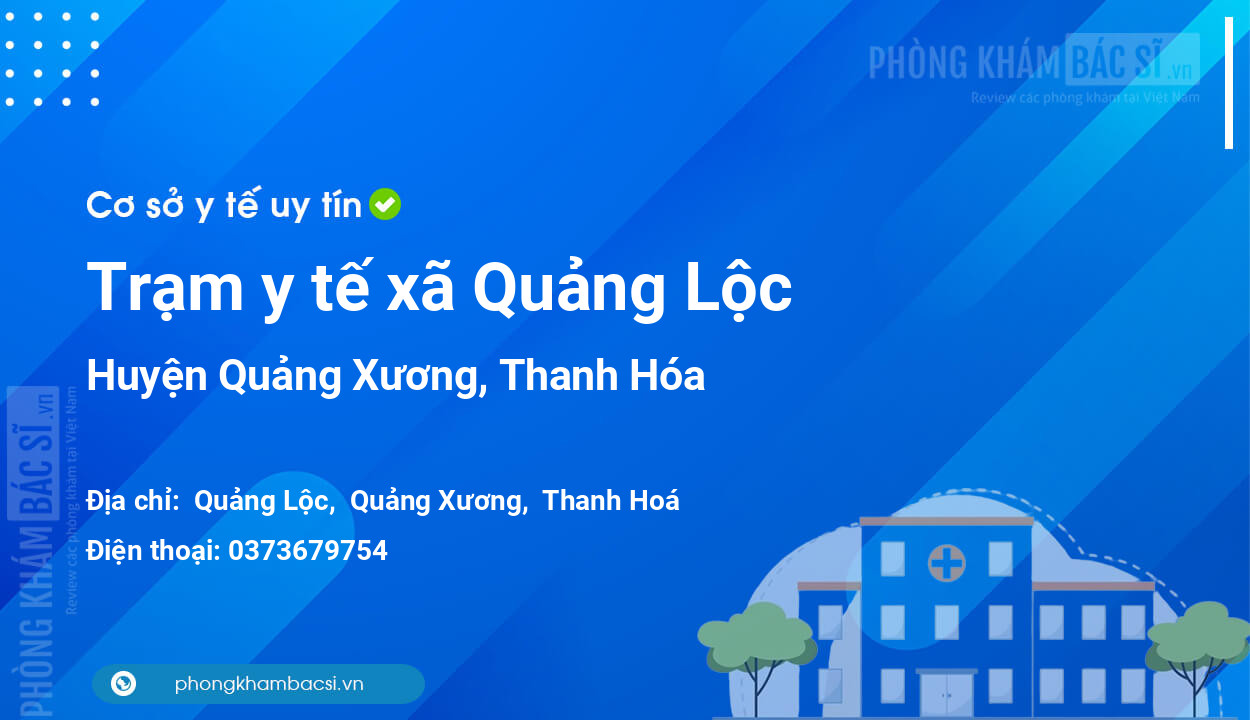 Trạm y tế xã Quảng Lộc, huyện Quảng Xương số điện thoại và đánh giá