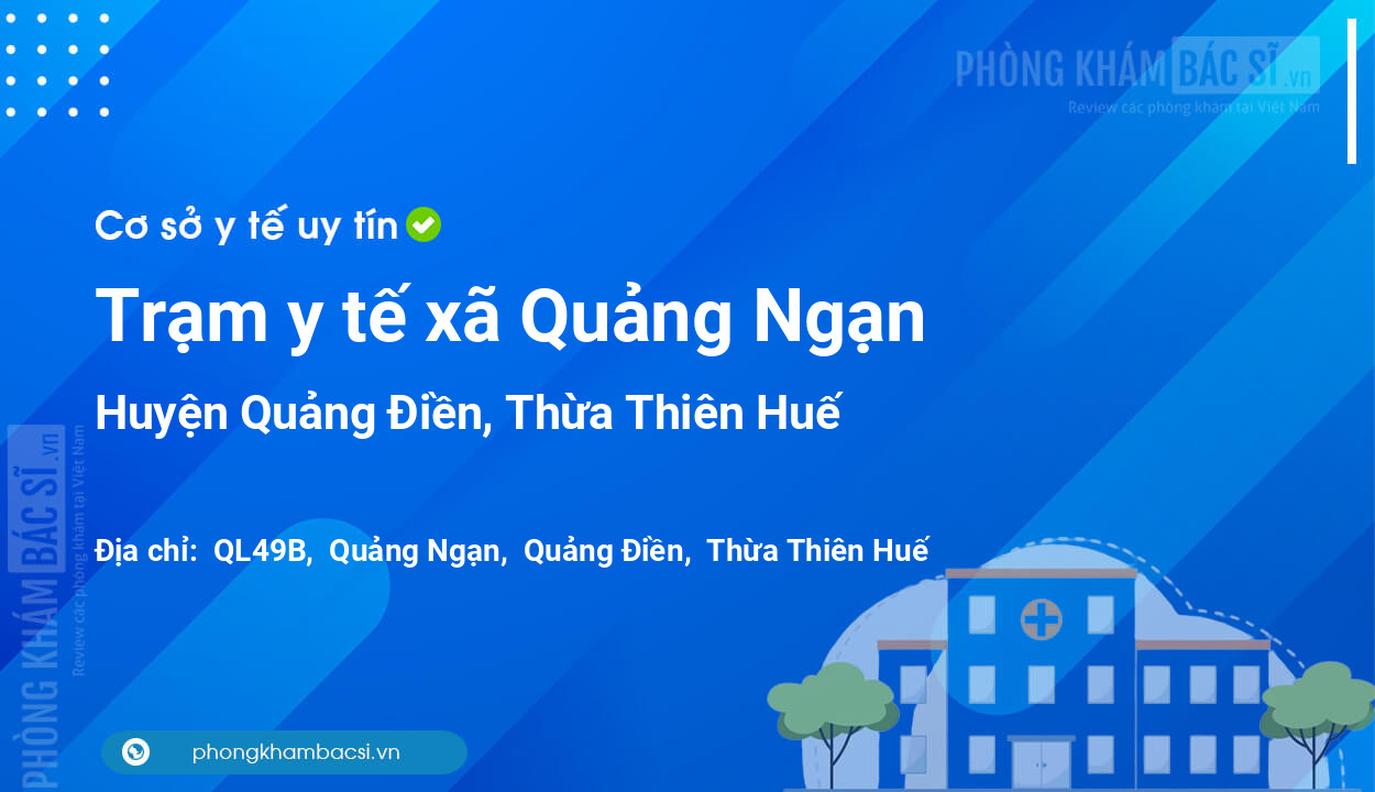 Trạm y tế xã Quảng Ngạn, huyện Quảng Điền số điện thoại và đánh giá