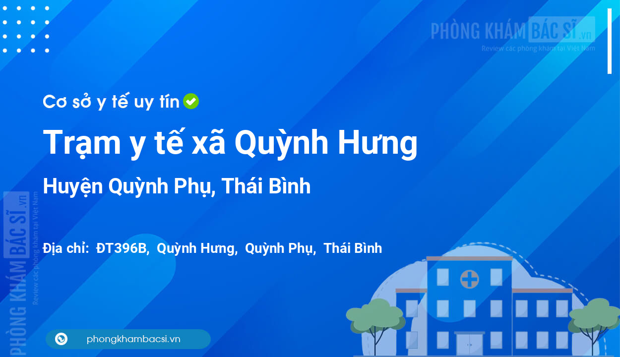 Trạm y tế xã Quỳnh Hưng, huyện Quỳnh Phụ số điện thoại và đánh giá