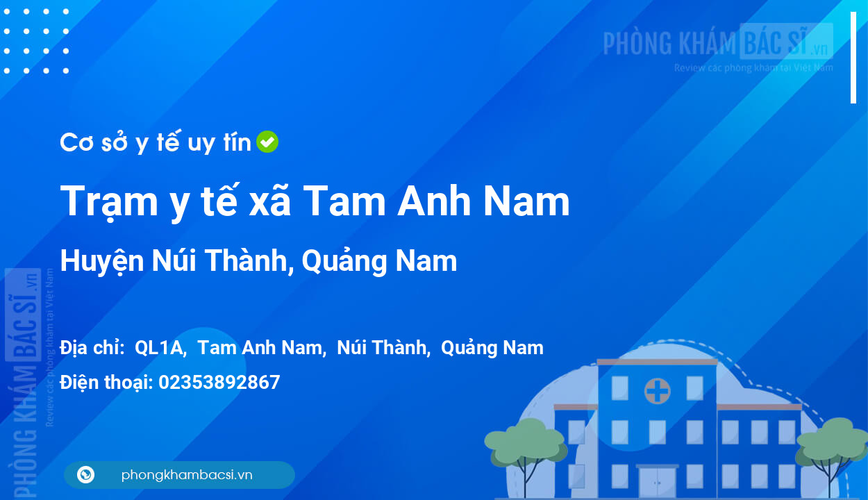 Trạm y tế xã Tam Anh Nam, huyện Núi Thành số điện thoại và đánh giá