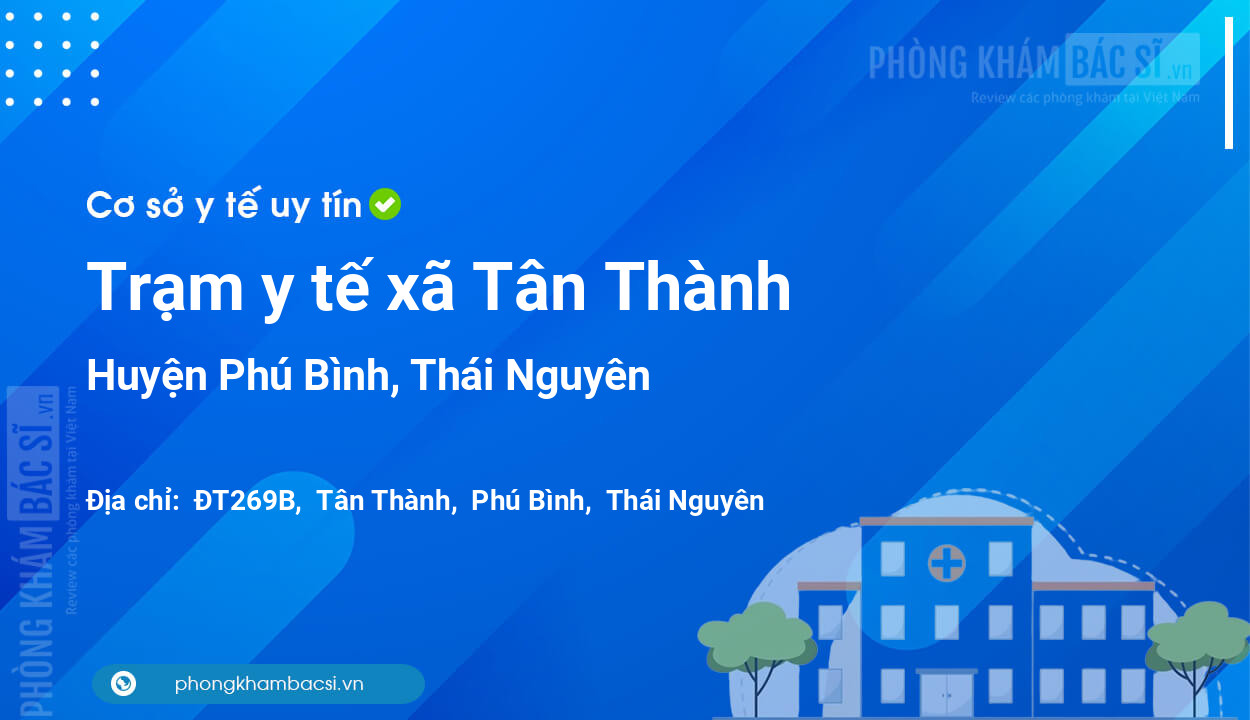 Trạm y tế xã Tân Thành, huyện Phú Bình số điện thoại và đánh giá