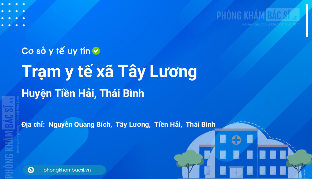 Trạm y tế xã Tây Lương, huyện Tiền Hải số điện thoại và đánh giá