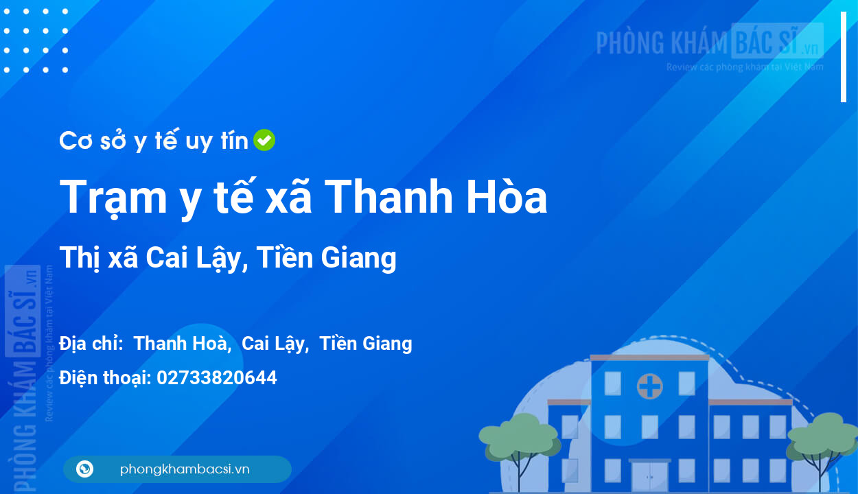 Trạm y tế xã Thanh Hòa, thị xã Cai Lậy số điện thoại và đánh giá