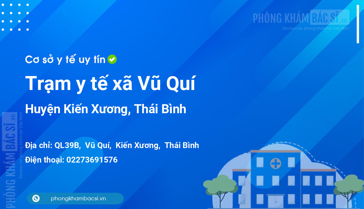 Trạm y tế xã Vũ Quí, huyện Kiến Xương số điện thoại và đánh giá