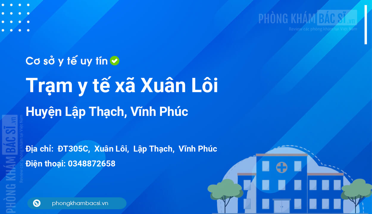 Trạm y tế xã Xuân Lôi, huyện Lập Thạch số điện thoại và đánh giá