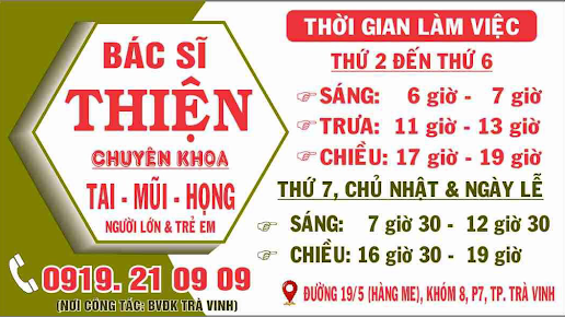 Bác Sỹ CK1 Lương Minh Thiện- Chuyên Khoa Tai Mũi Họng Người Lớn Và Trẻ Em