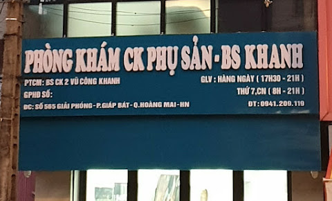 Phòng Khám Sản Phụ Khoa - BS.CK2 Vũ Công Khanh